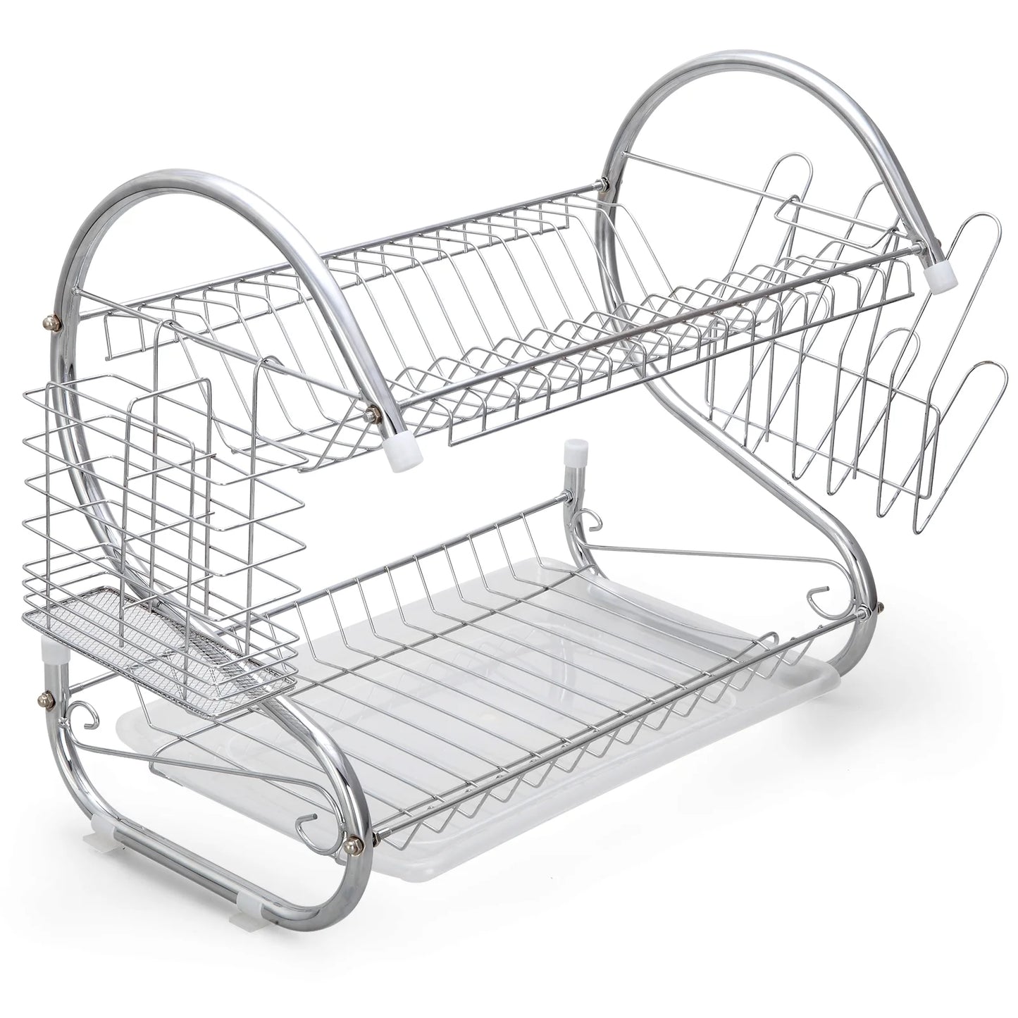2-Tier Kitchen Dish and Bowl Drying Rack Set